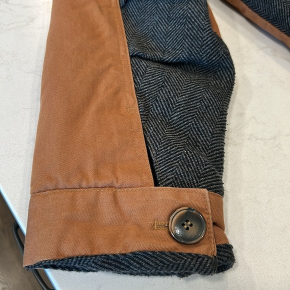 COOGI Brown Grey Black Tweed Flight Bomber Tactical Military Cargo Jacket 2XL - Picture 15 of 16